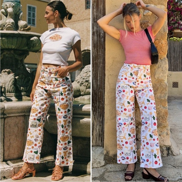 Lisa Says Gah White Pasta Buon Appetito Robyn Jeans - Size 8 - Picture 15 of 16